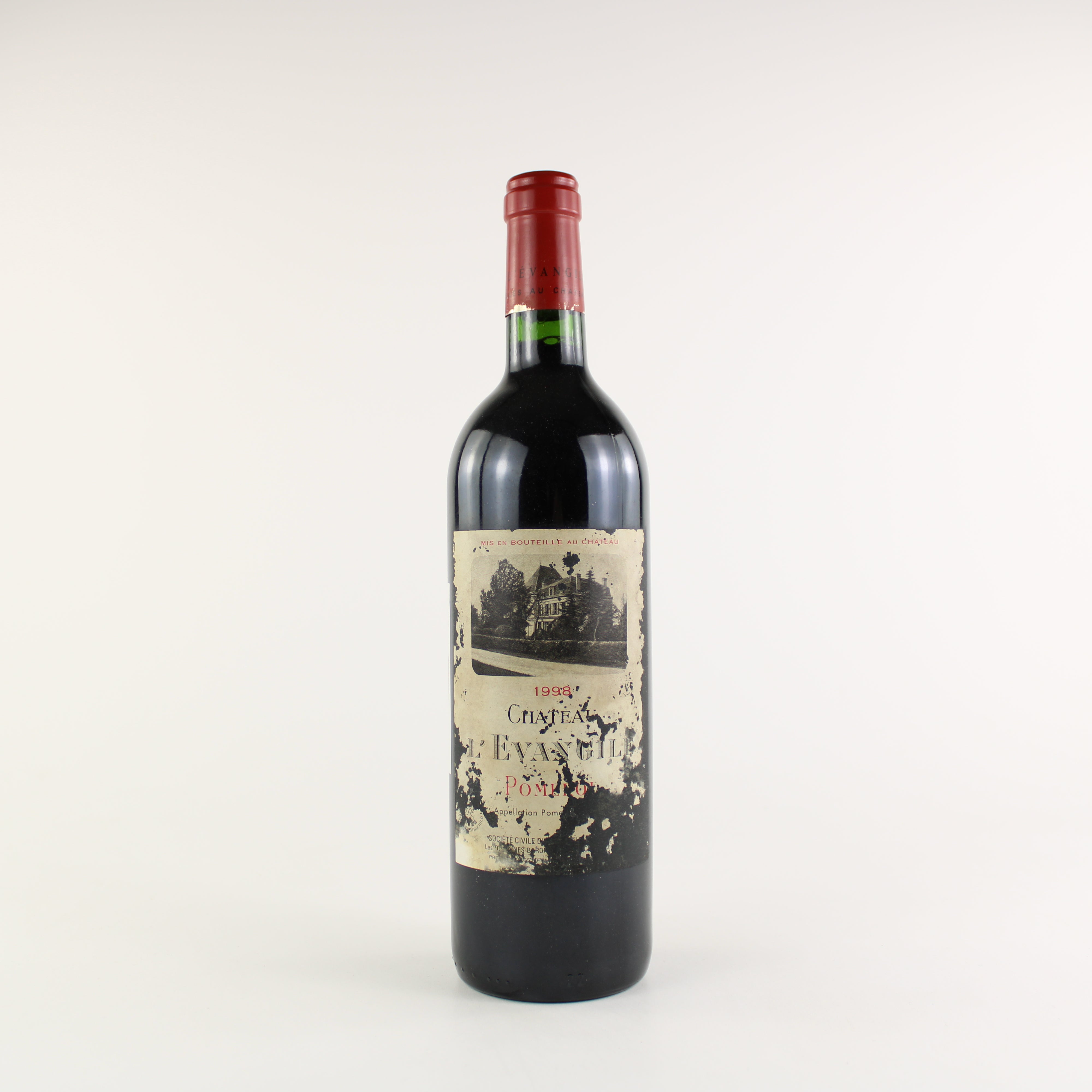 Chateau L&#39;Evangile 1998 Bin Soiled &amp; Torn Label