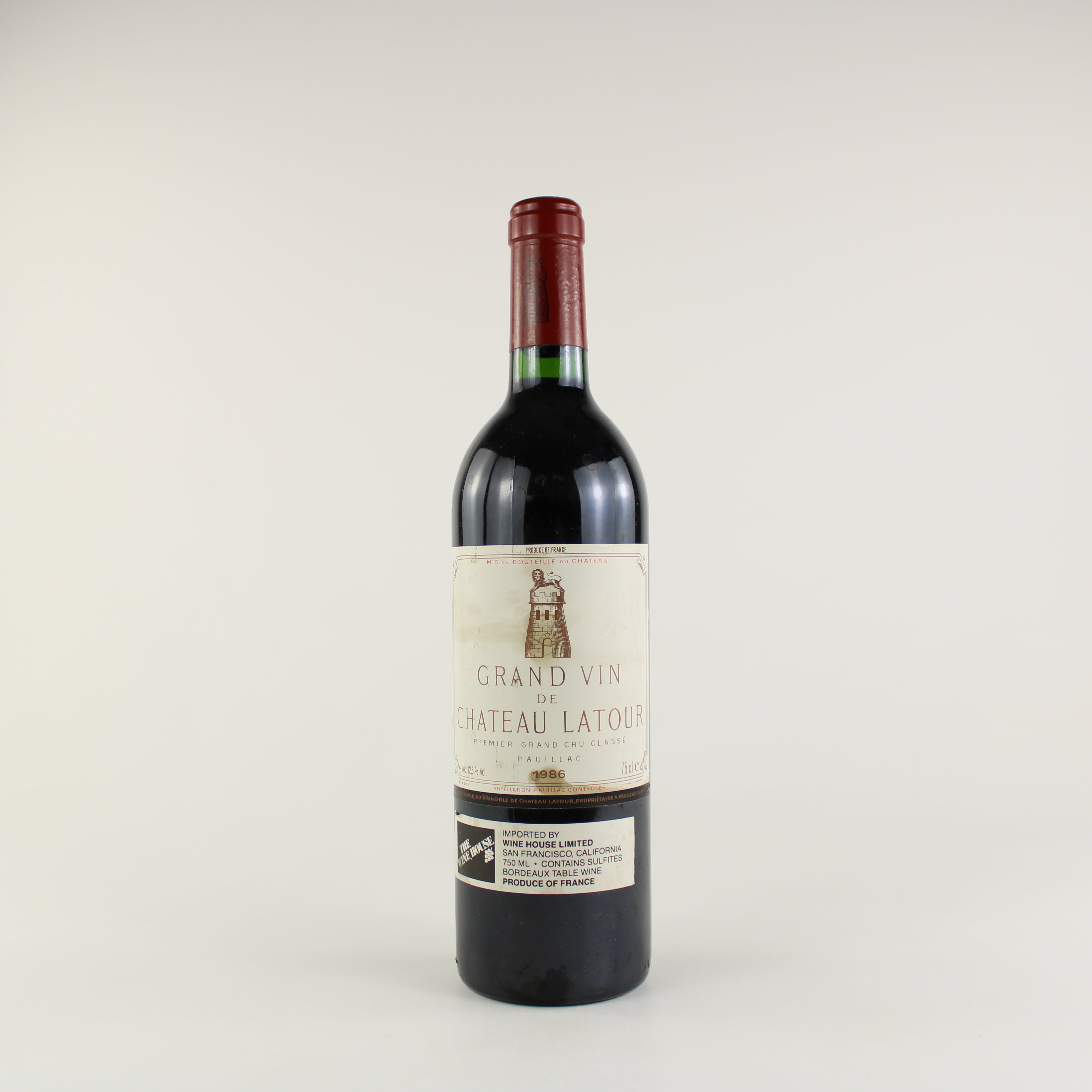 Chateau Latour 1986 Bin Soiled Label – Clarets Fine & Rare Wines