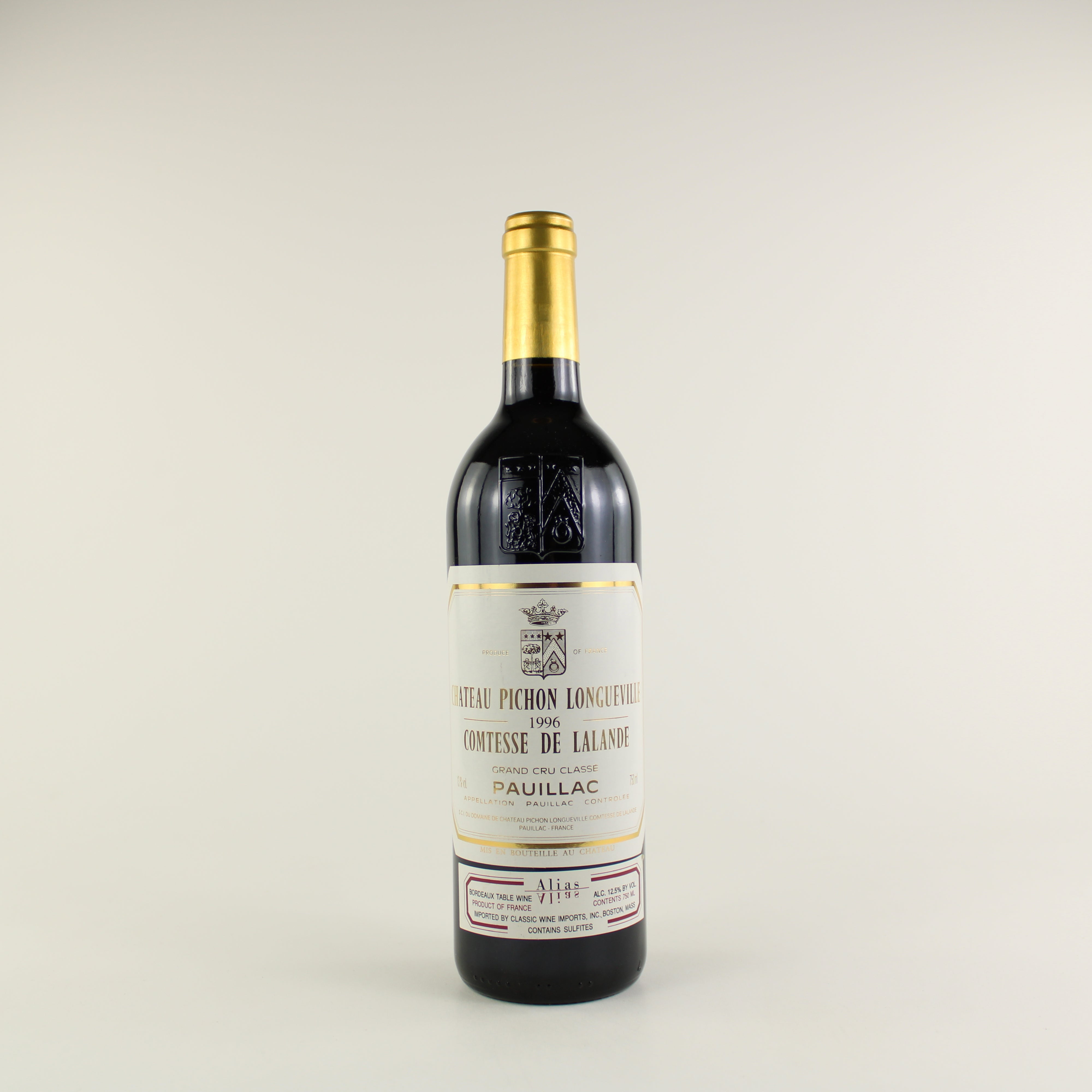 Chateau Pichon Longueville Comtesse de Lalande 1996