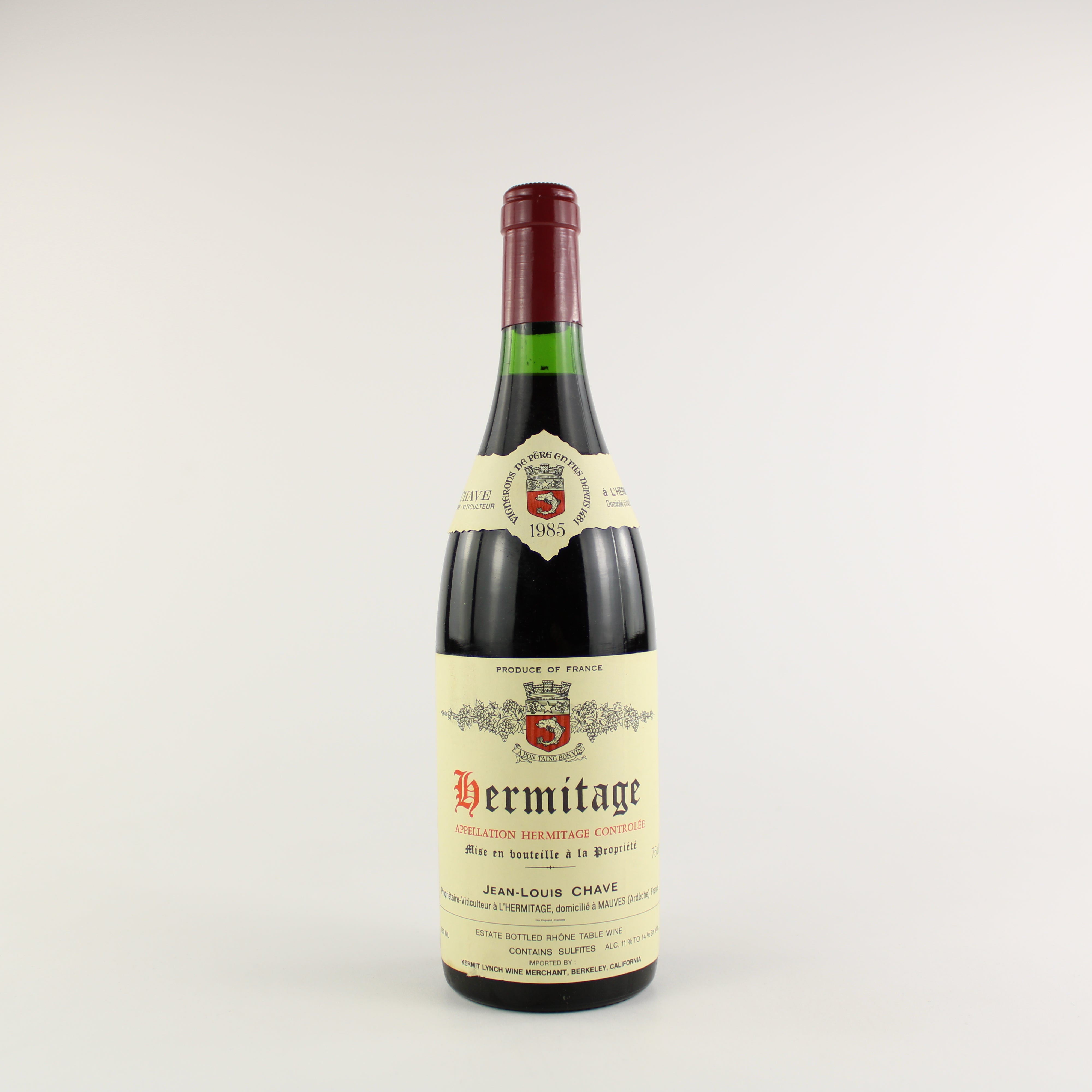 Domaine Jean Louis Chave Hermitage Rouge 1985