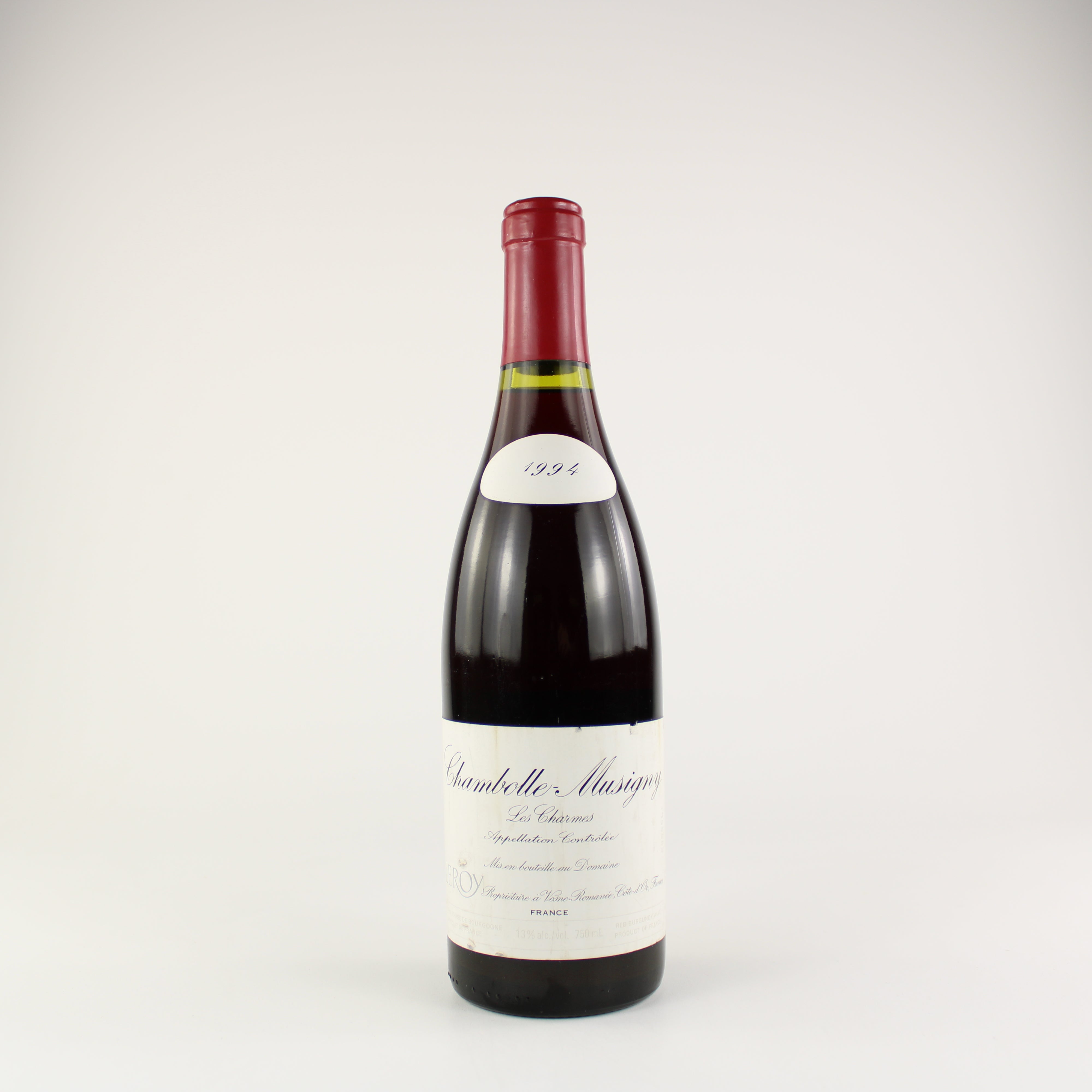 Domaine Leroy Chambolle-Musigny Les Charmes Premier Cru 1994 Scuffed Label