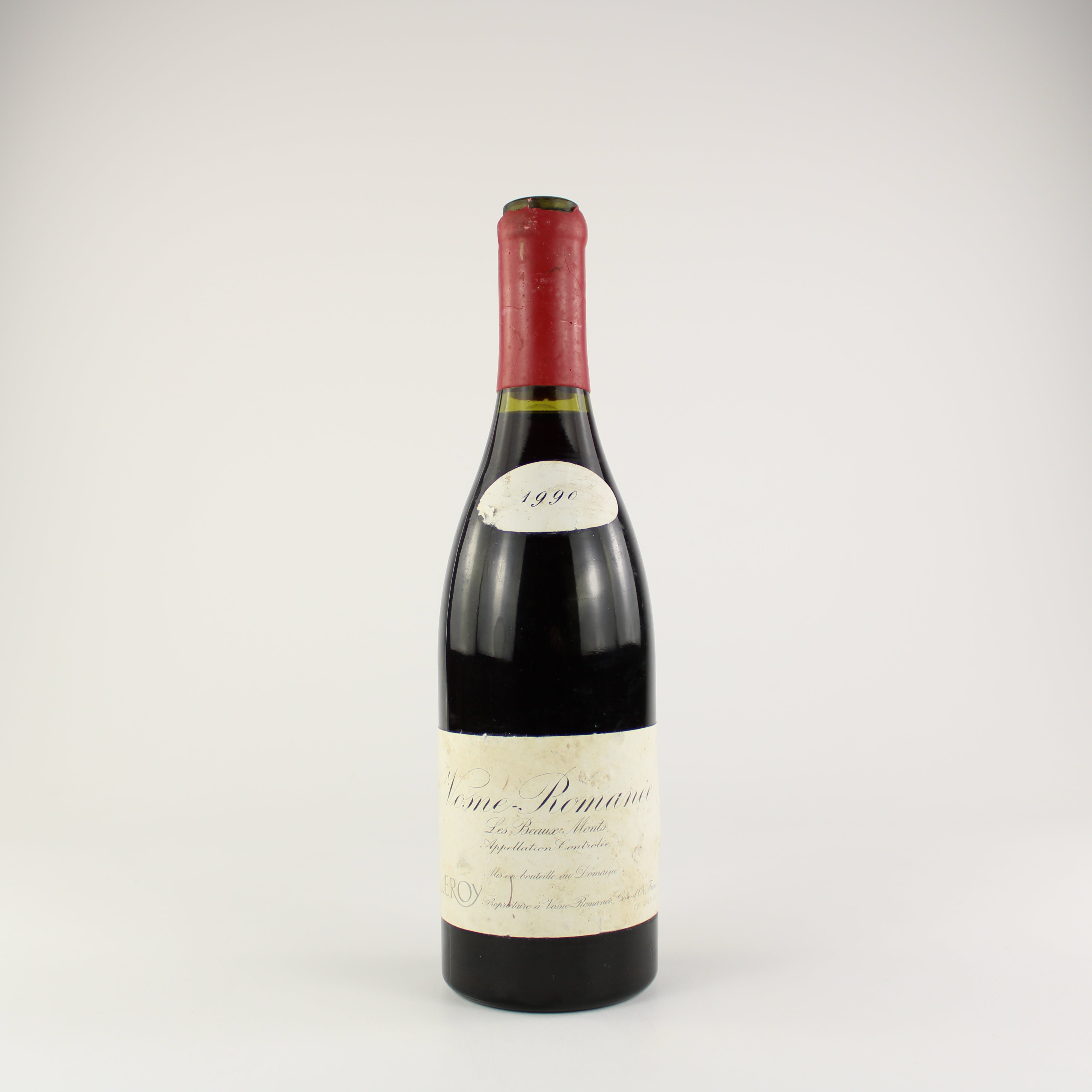 Domaine Leroy Vosne-Romanee Les Beaux Monts Premier Cru 1990 Label Conditions
