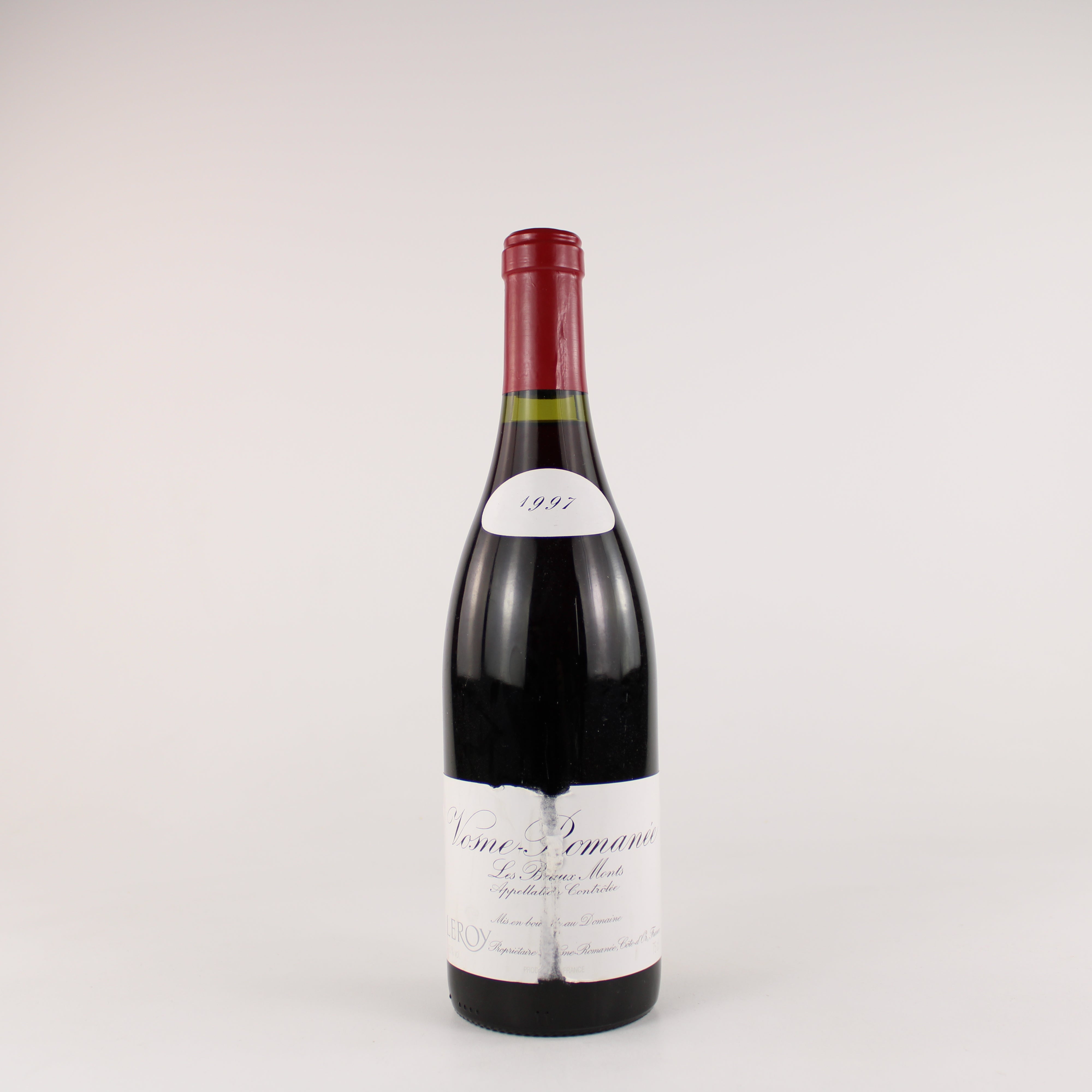 Domaine Leroy Vosne-Romanee Les Beaux Monts Premier Cru 1997 Torn Label
