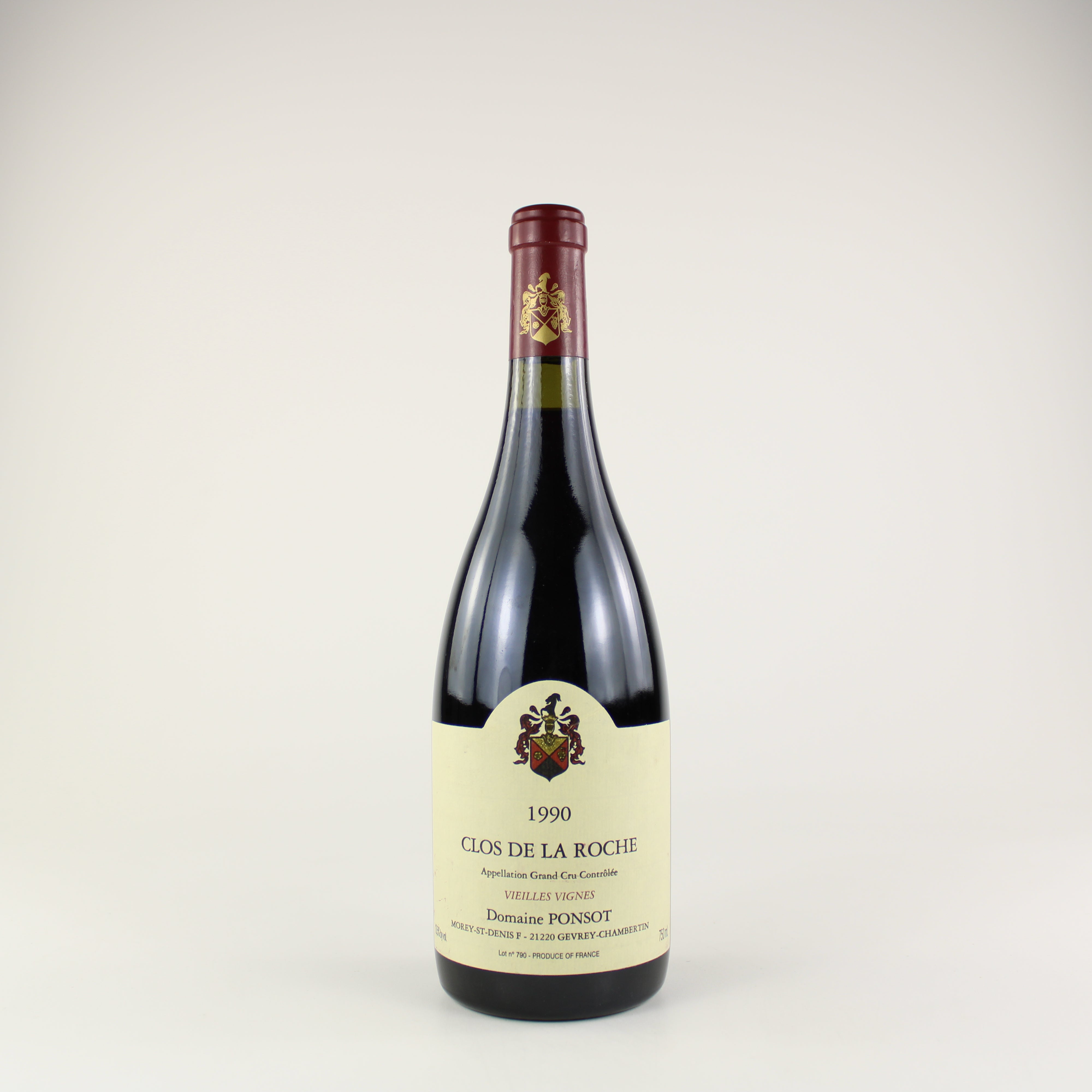 Domaine Ponsot Clos de la Roche Grand Cru Cuvee Vieilles Vignes 1990