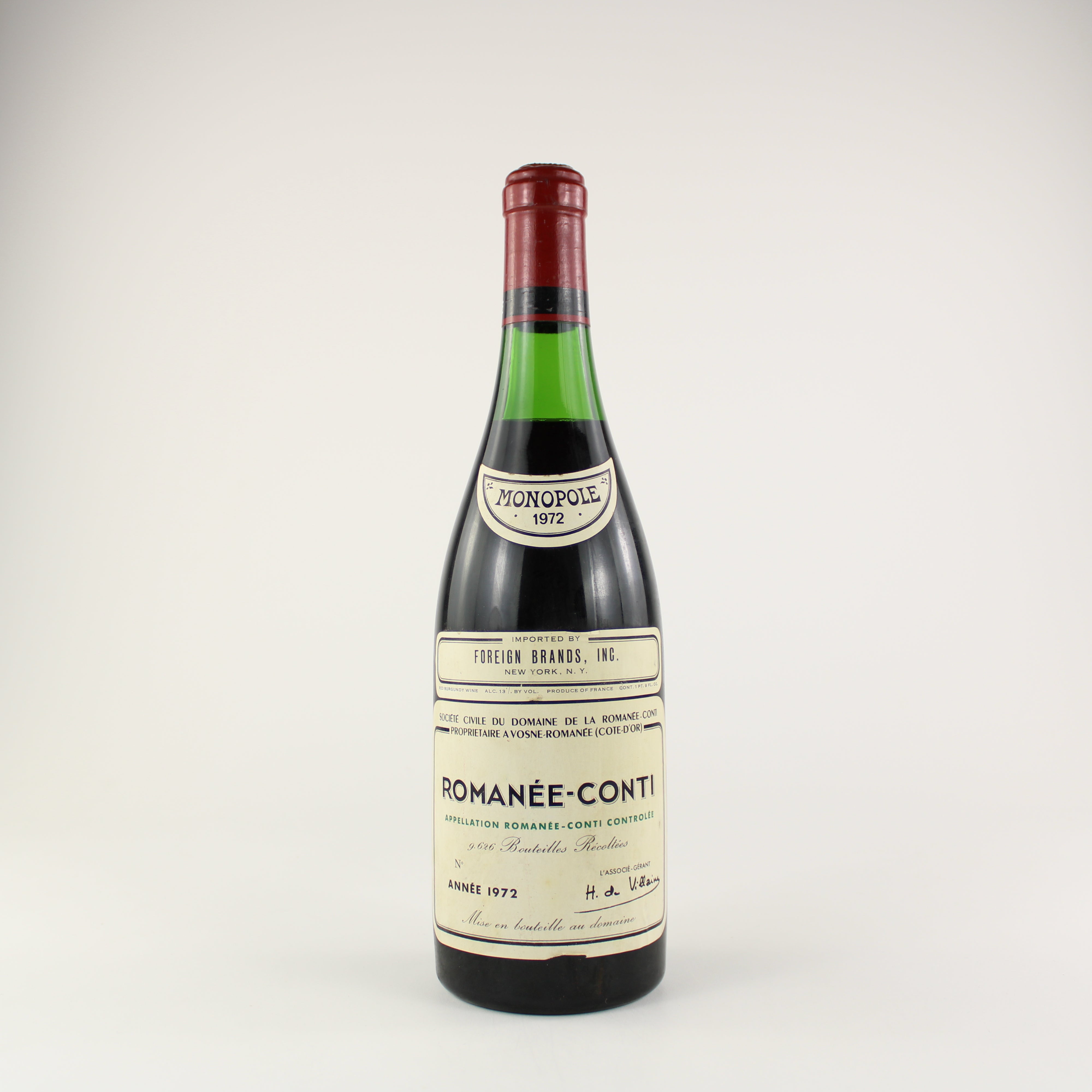 Domaine de la Romanee-Conti Romanee-Conti Grand Cru 1972