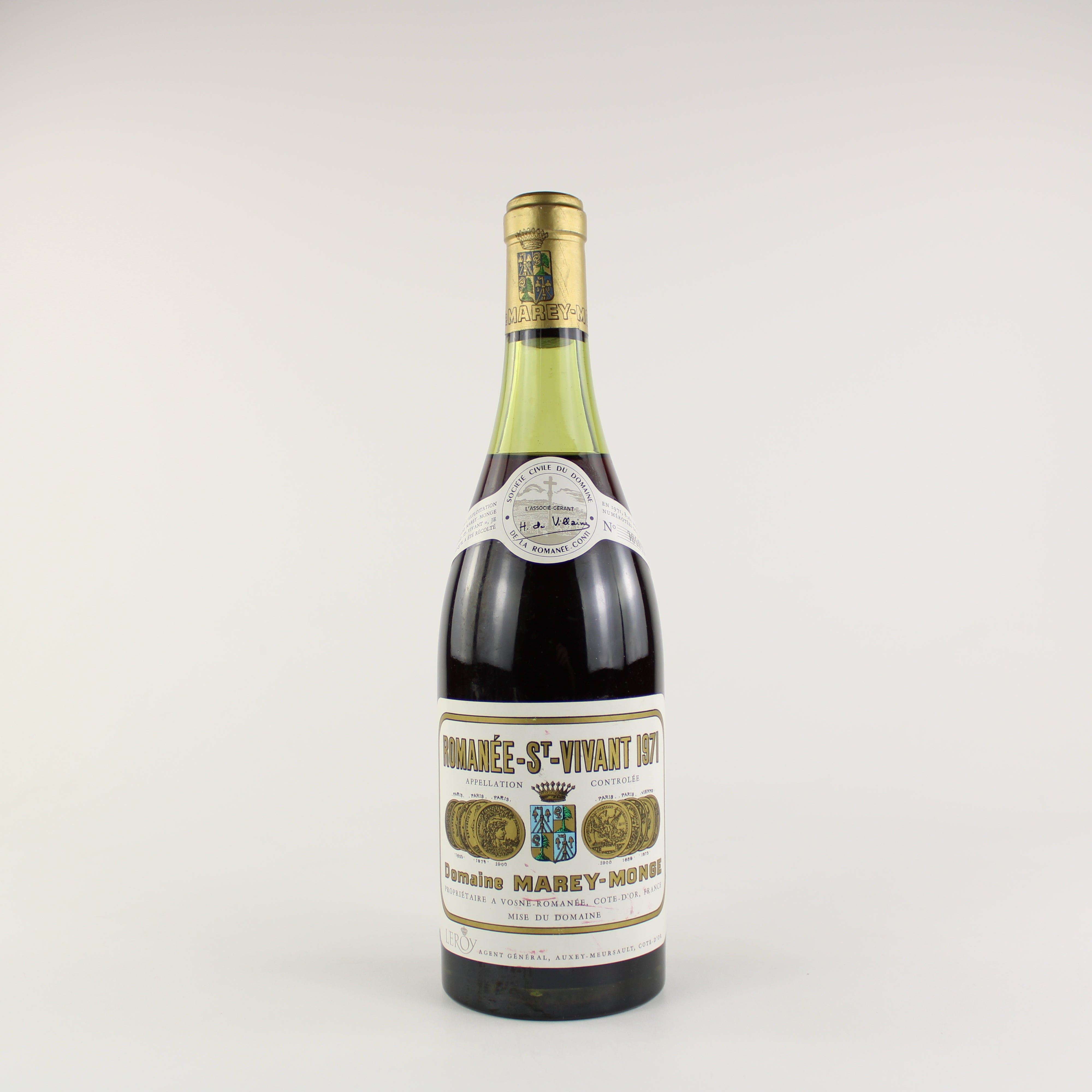 Domaine de la Romanee-Conti Romanee-Saint-Vivant Grand Cru 1971  -4.5cm