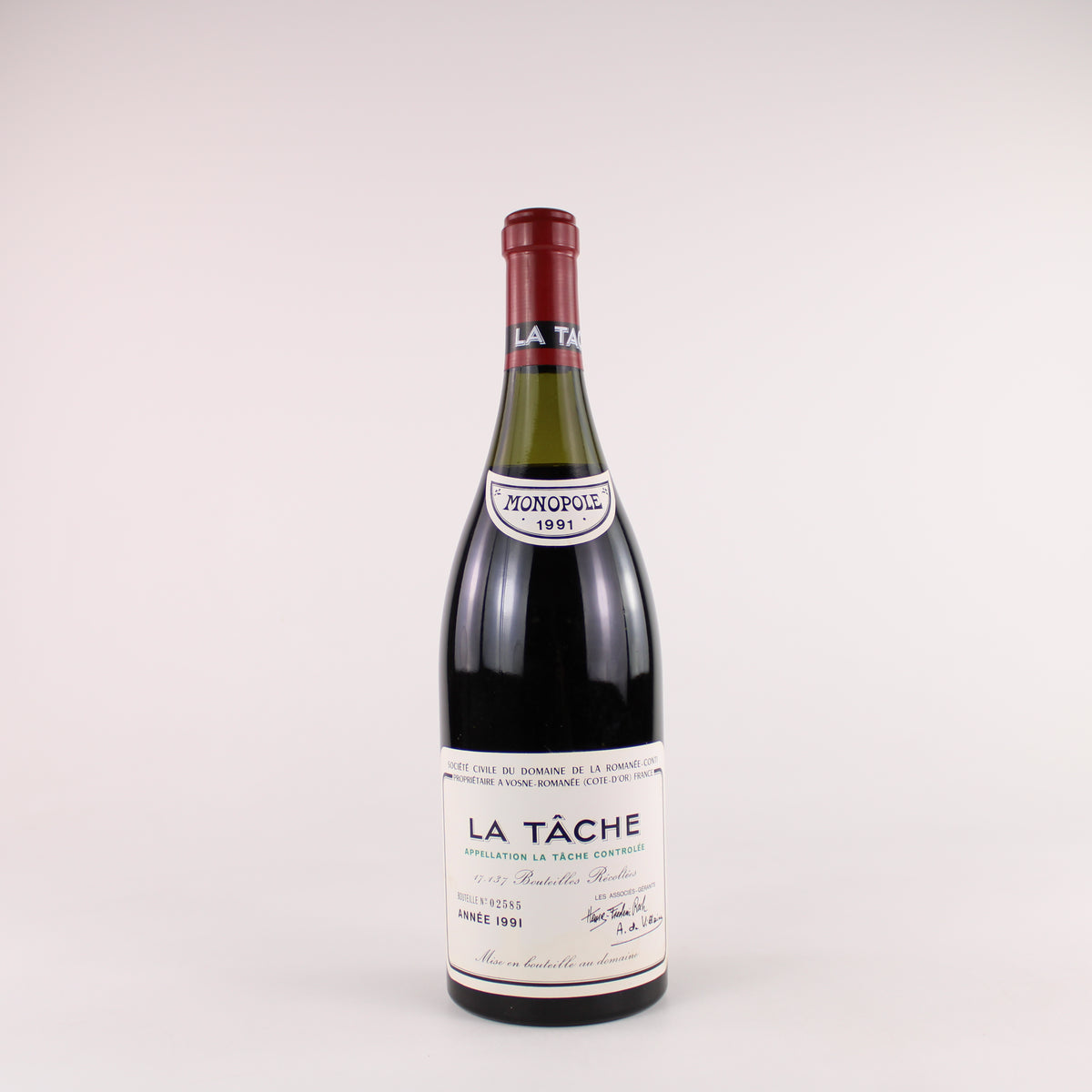 Domaine de la Romanee-Conti La Tache Grand Cru 1991 -3.5cm