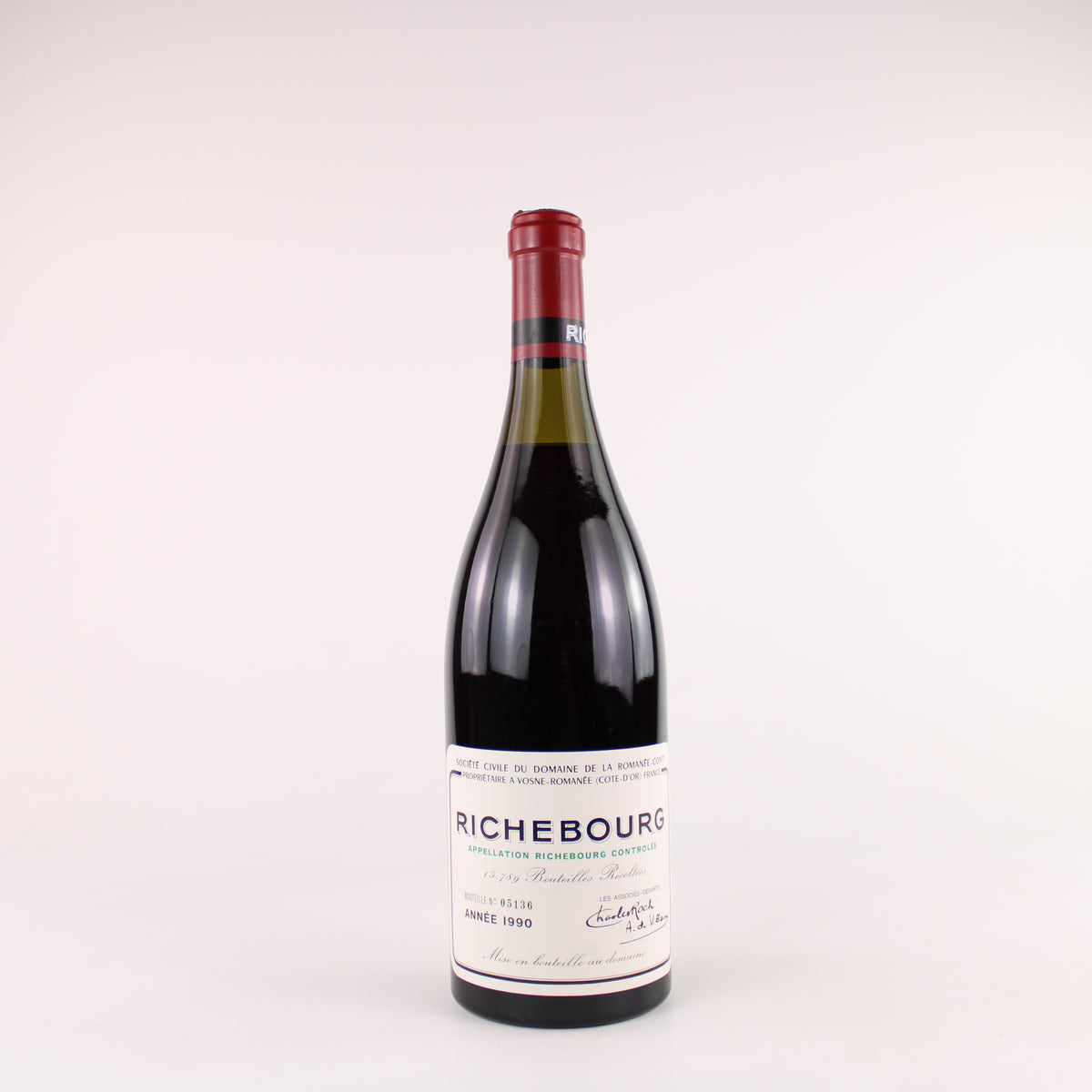 Domaine de la Romanee-Conti Richebourg Grand Cru 1990 -3cm Damaged Cap