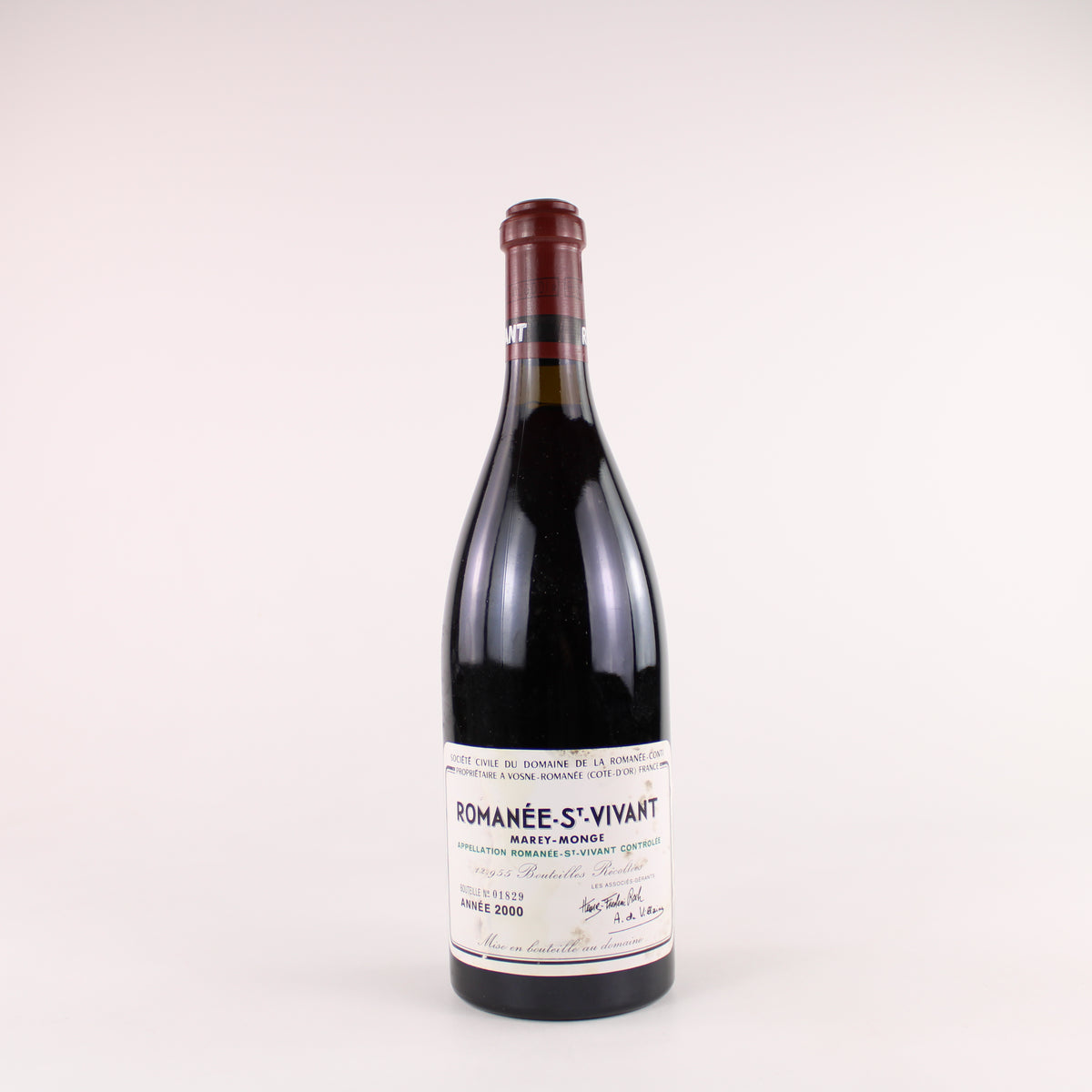 Domaine de la Romanee-Conti Romanee-Saint-Vivant Grand Cru 2000 Stained Label