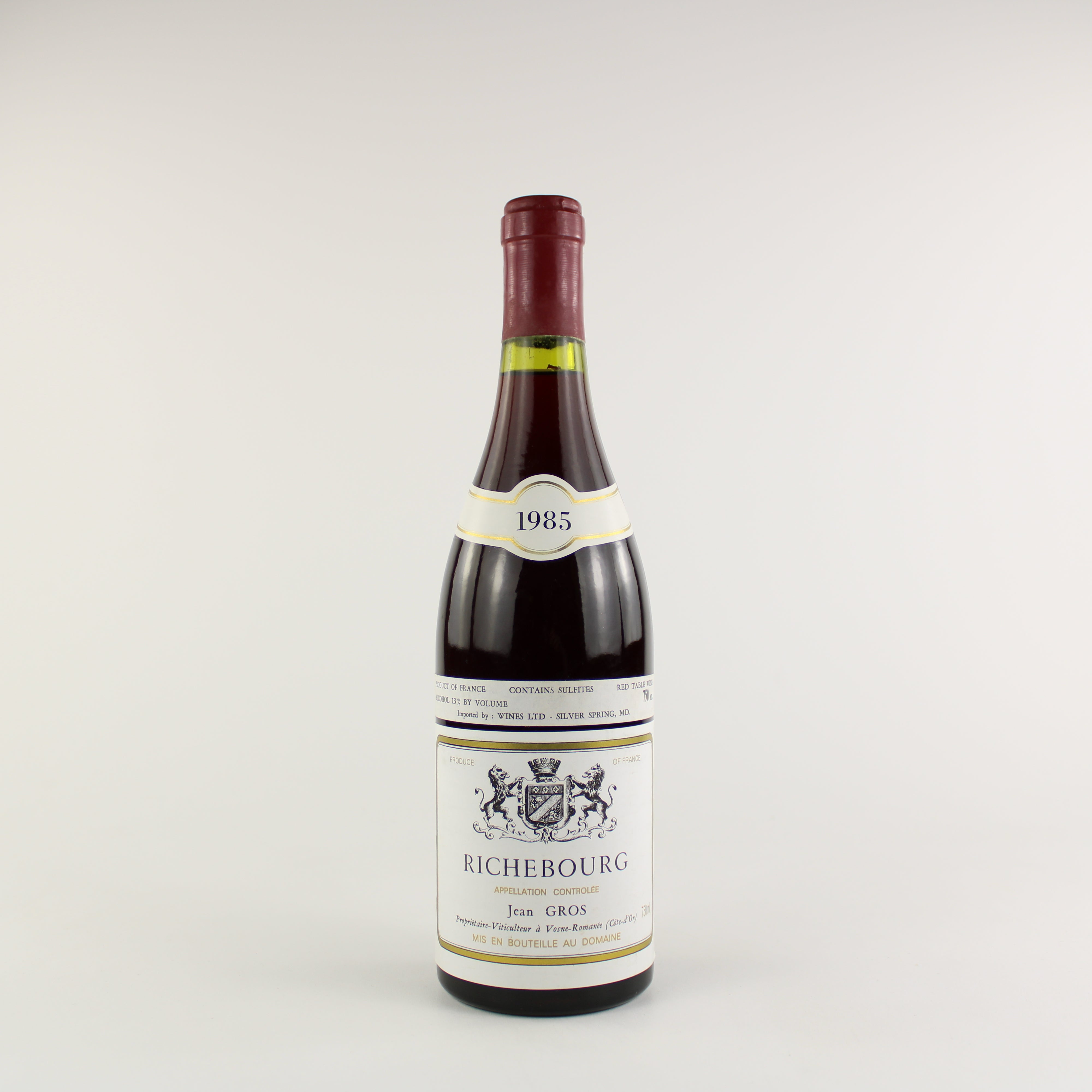 Jean Gros Richebourg Grand Cru 1985