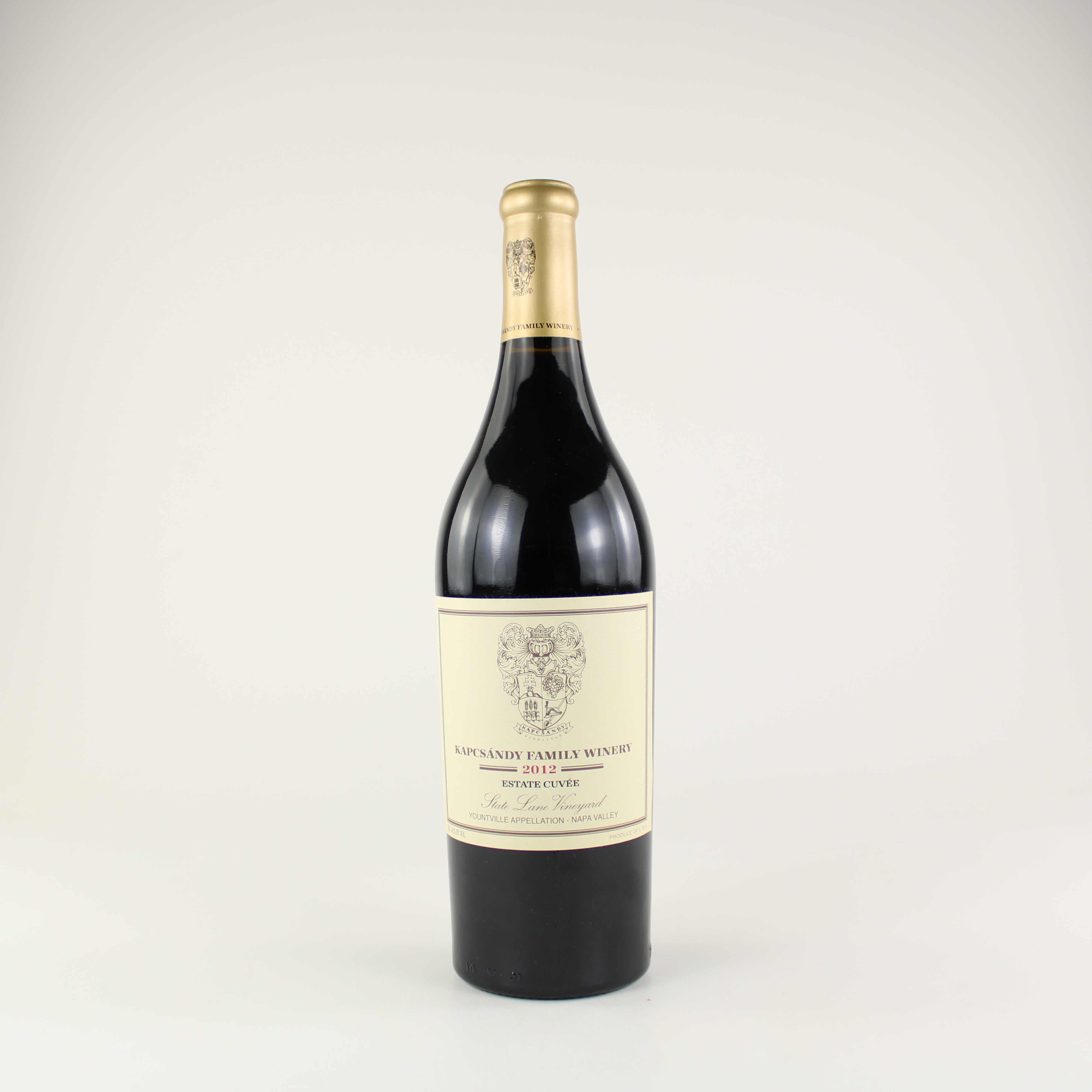 Kapcsandy Family Winery State Lane Vineyard Estate Cuvee Cabernet Sauvignon 2012