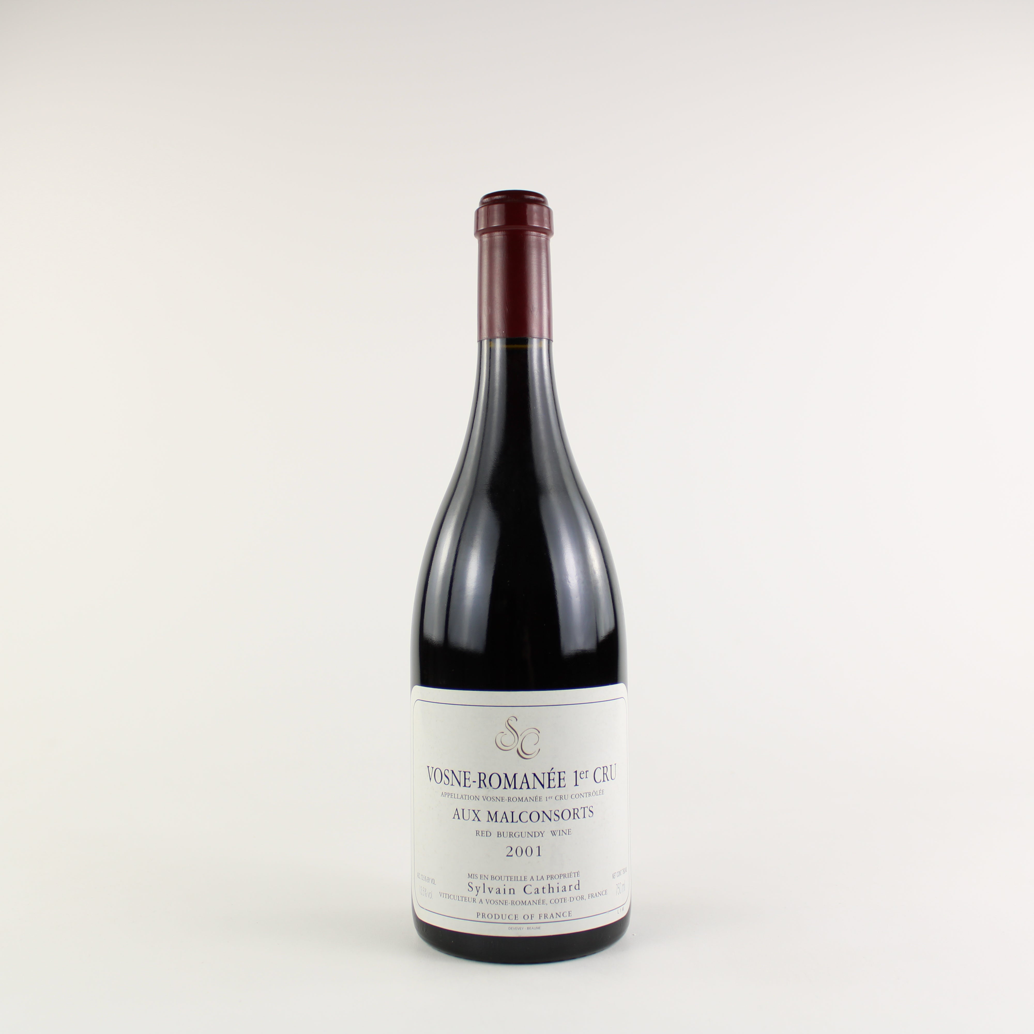 Sylvain Cathiard Vosne-Romanee Aux Malconsorts Premier Cru 2001